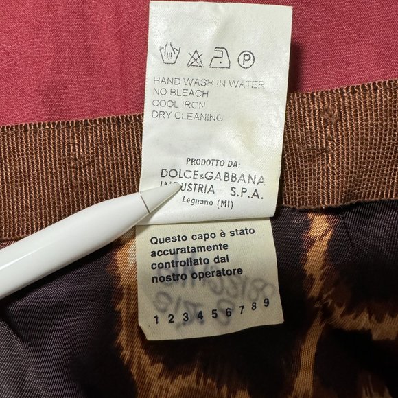 Dolce & Gabbana Animal Giraffe Print Skirt Vintage Size M, Italian 42, US6 - Picture 8 of 13